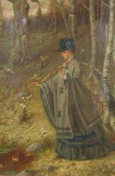 Autumn Remembrances Oil Painting by George Henry Boughton