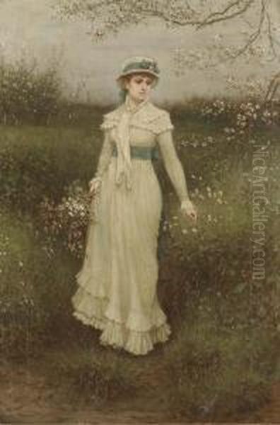 Summer Oil Painting by George Henry Boughton