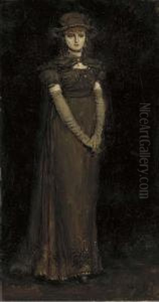 Miss Mary Anderson As Paulina Oil Painting by George Henry Boughton