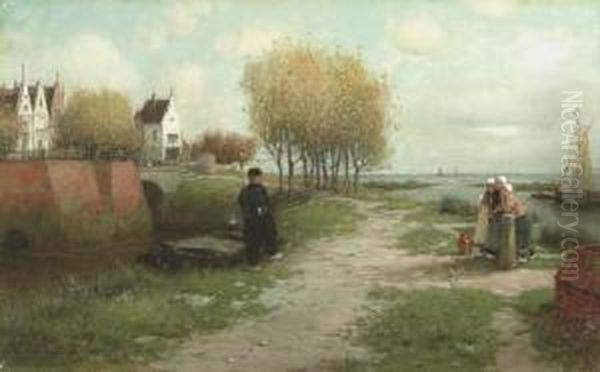 A Morning In North Holland Oil Painting by George Henry Boughton