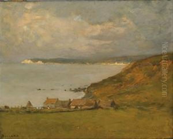 White Cliffs Of Dover Oil Painting by Auguste I Boulard