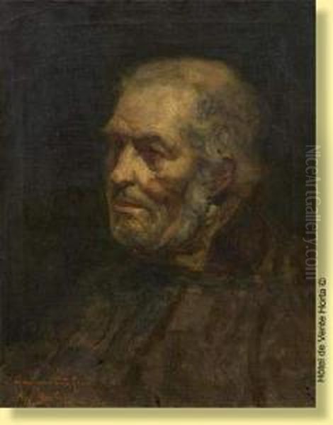 Portrait D'homme Oil Painting by Hippolyte Boulenger