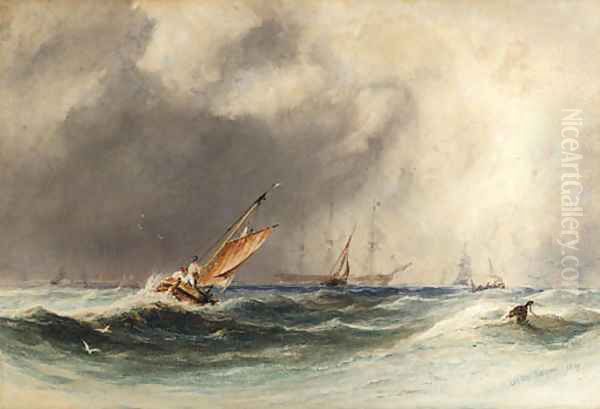 Off Boulogne Oil Painting by Charles Bentley