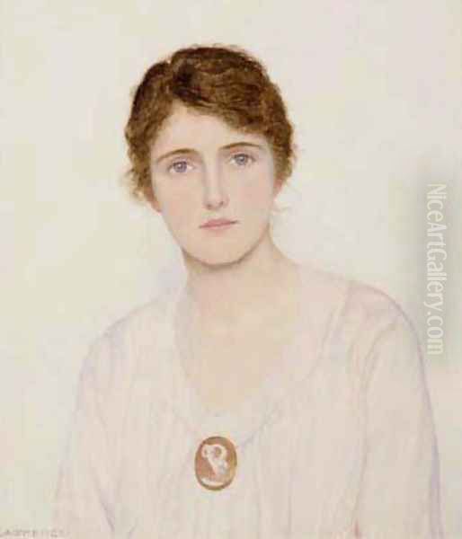 The Cameo Brooch Oil Painting by George Lawrence Bulleid