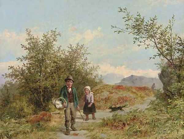 Searching for a picnic spot Oil Painting by Valentin Walter Bromley