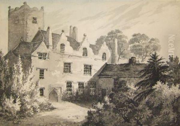 The Country Rectory Oil Painting by James, Rev. Bourne