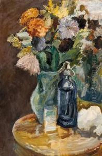  Bouquet De Fleurs  Oil Painting by Jean-Louis Boussingault