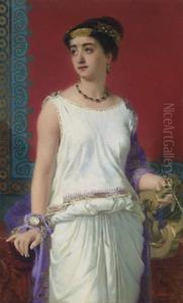 Grecian Youth Oil Painting by Charles Edouard Boutibonne