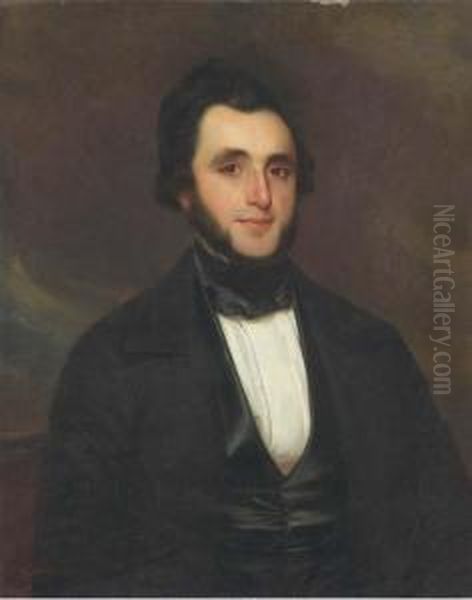 Portrait D'homme Oil Painting by Charles Edouard Boutibonne