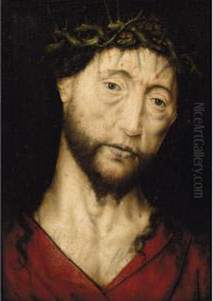 Christ Crowned With Thorns Oil Painting by Albrecht Bouts