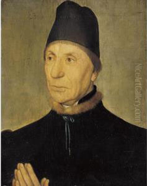 Portrait Of An Old Man Oil Painting by Dieric the Elder Bouts