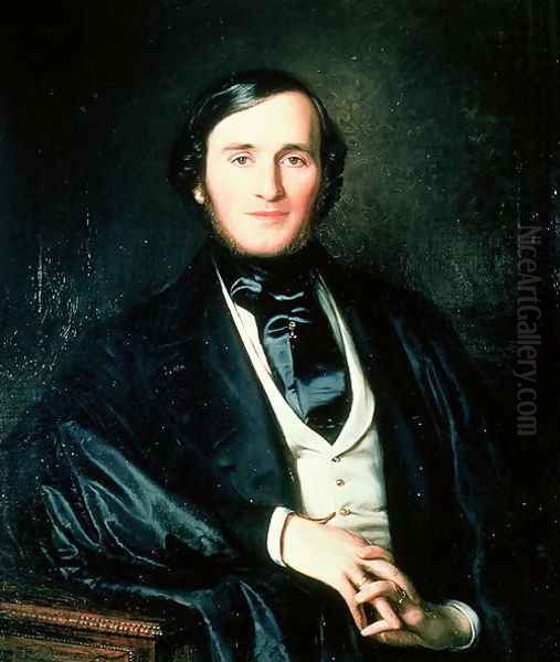 Richard Wagner Oil Painting by Ernst August Becker