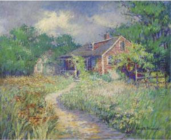 The Cottage Garden Oil Painting by Harriette Bowdoin