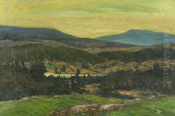 Maine Landscape Oil Painting by Alexander Bower