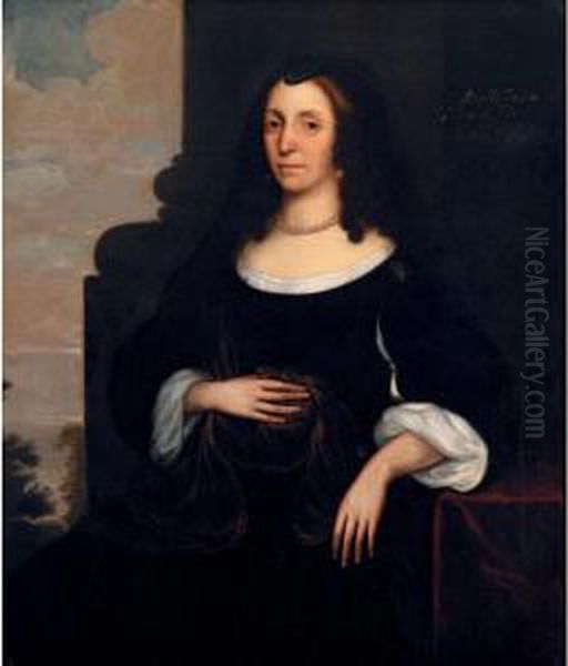 Portrait Of Dorothy Westrow, Lady Knatchbull Oil Painting by Edward Bower