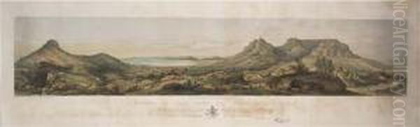 Panorama Of Cape Town by Thomas William Bowler