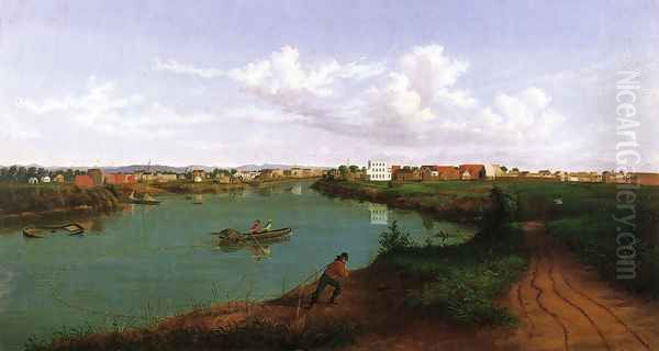 Stockton Oil Painting by Albertus (Del Orient) Browere