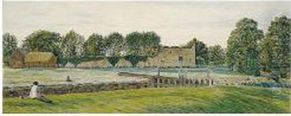 Godstow Nunnery, Oxfordshire Oil Painting by George Price Boyce