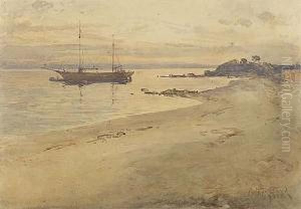 Becalmed Oil Painting by Arthur Merric Boyd