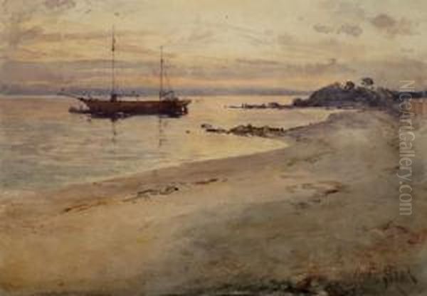 Senior Becalmed Oil Painting by Arthur Merric Boyd