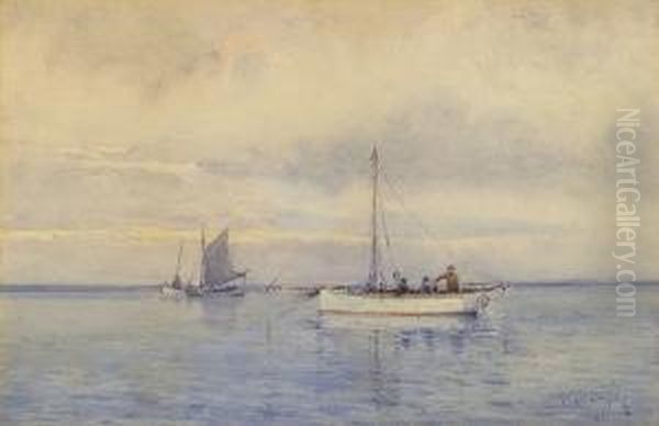 'couta' Boats Oil Painting by Arthur Merric Boyd