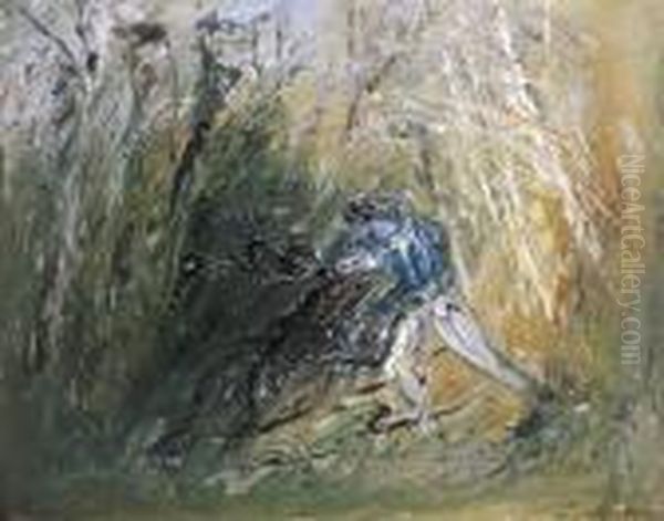 Nebuchadnezzar And Figure Oil Painting by Arthur Merric Boyd