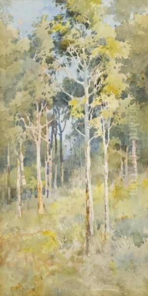 Saplings Oil Painting by Emma Minnie Boyd