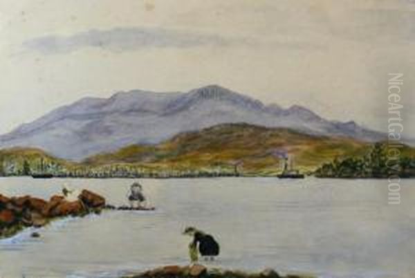 The Derwent River Oil Painting by Emma Minnie Boyd