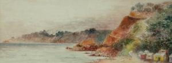 Beach At Mount Martha Oil Painting by Emma Minnie Boyd