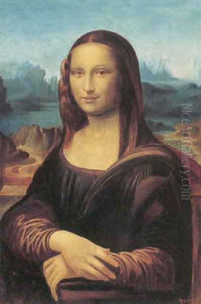 Mona Lisa (after Leonardo Da Vinci) Oil Painting by (Albert d'Arnoux) Bertall