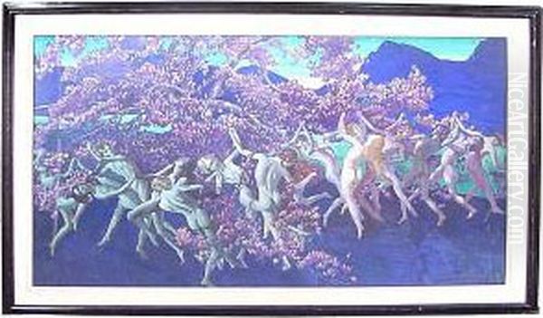 Nymph Dancers Oil Painting by J. Rutherford Boyd