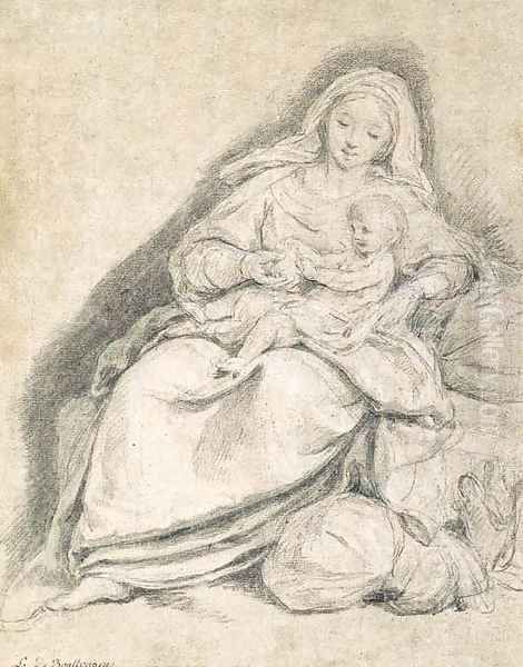 The Madonna and Child Oil Painting by Louis the Younger Boullogne