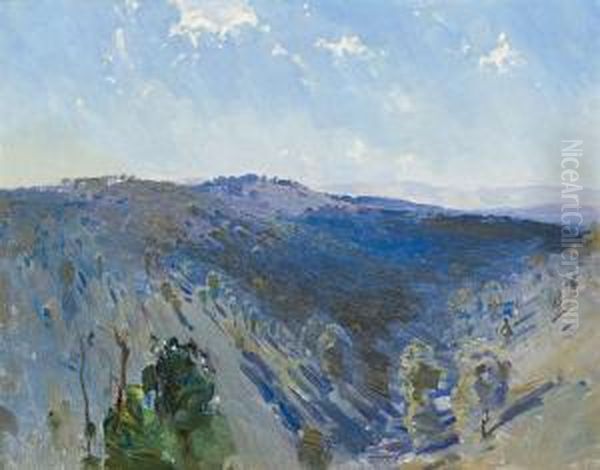 Christmas Hills Oil Painting by Theodore Penleigh Boyd