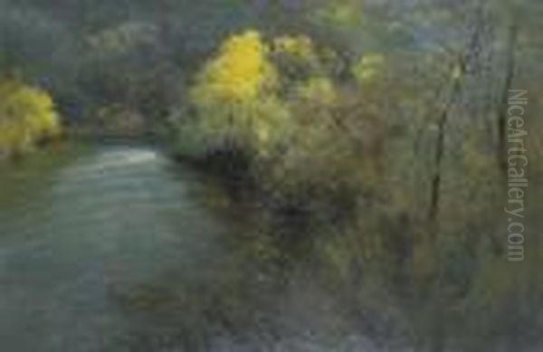 The River Oil Painting by Theodore Penleigh Boyd