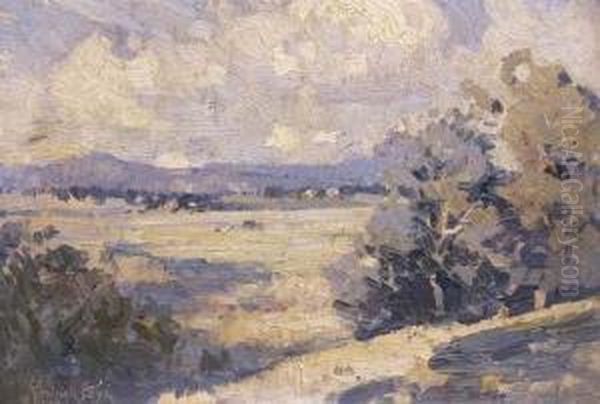 Across The Grazing Country Oil Painting by Theodore Penleigh Boyd