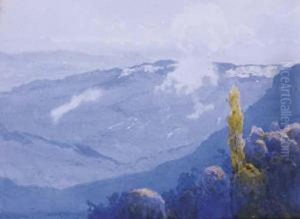 Mount Buffalo In Summertime Oil Painting by Theodore Penleigh Boyd