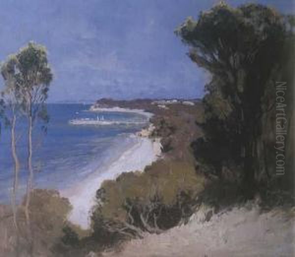 Portsea Pier From Weroona Bay Oil Painting by Theodore Penleigh Boyd