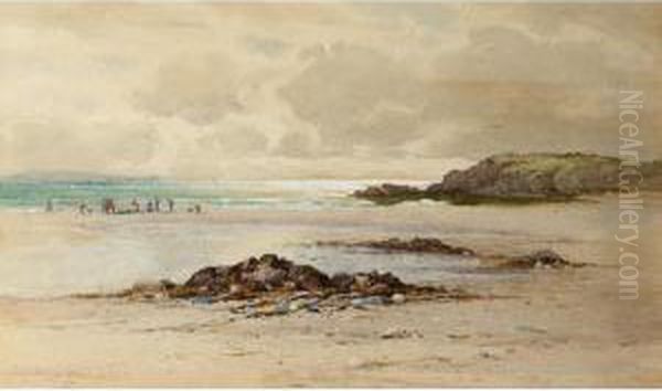 Coastal Scene Oil Painting by Creswick Boydell