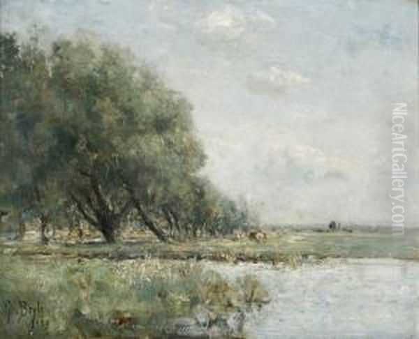 Paisaje Fluvial. Oil Painting by George Boyle