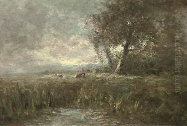 A Landscape With Pool Oil Painting by George Boyle