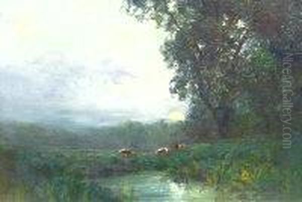 Dusk Oil Painting by George A. Boyle