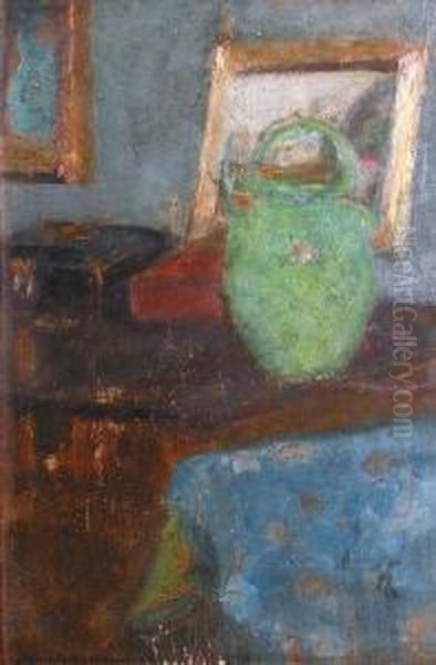 Nature Morte A La Cruche Verte Oil Painting by Olga Boznanska