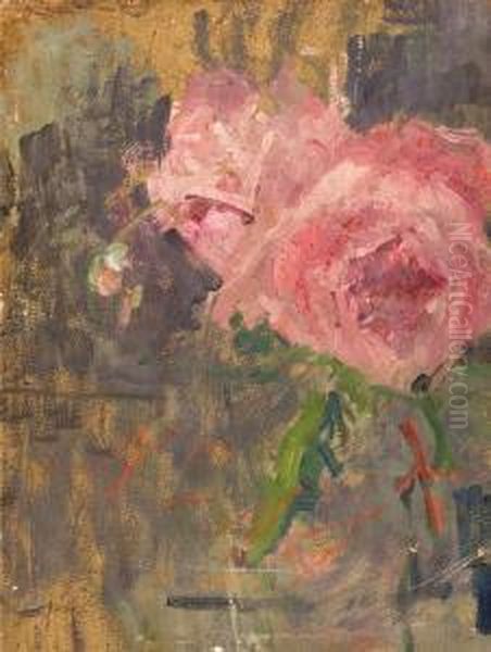 Roze, 1900-1910 Oil Painting by Olga Boznanska