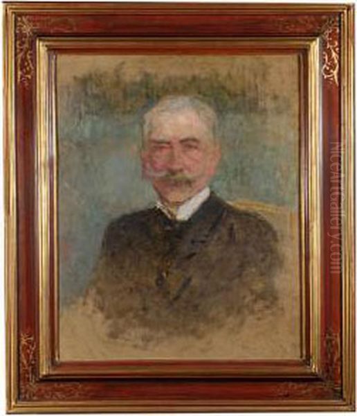 Portret Mezczyzny, 1900-1905 Oil Painting by Olga Boznanska