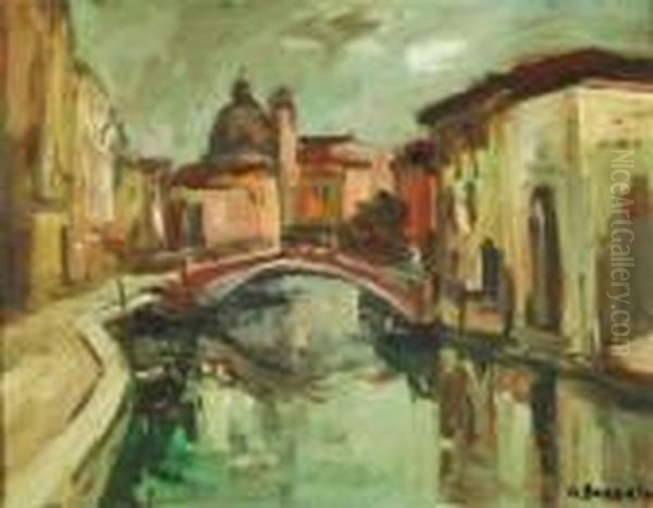 La Giudecca Oil Painting by Attilio Bozzato