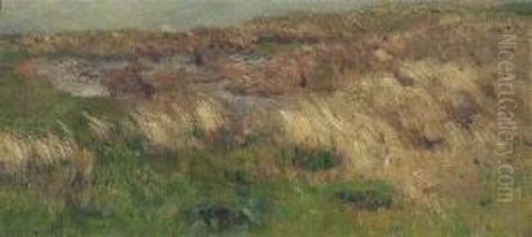 Dune Landscape Oil Painting by Eugen Felix Prosper Bracht