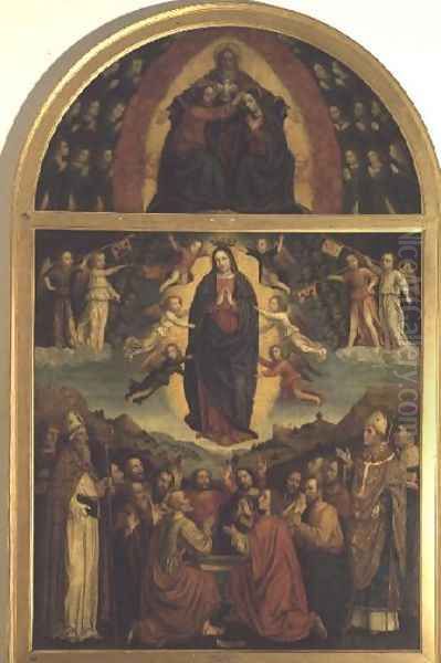 The Assumption Oil Painting by Bernadino Bergognone