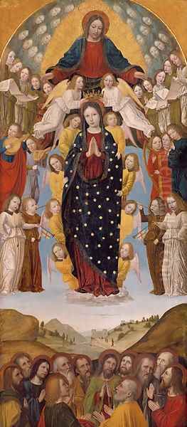 The Assumption of the Virgin Oil Painting by Bernadino Bergognone