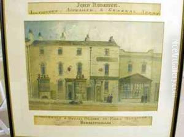 Watercolour, Rouen Market Square
 With Cathedral In The Distance, 36 Cm X 52 Cm , Signed And Framed Oil Painting by Paul Braddon