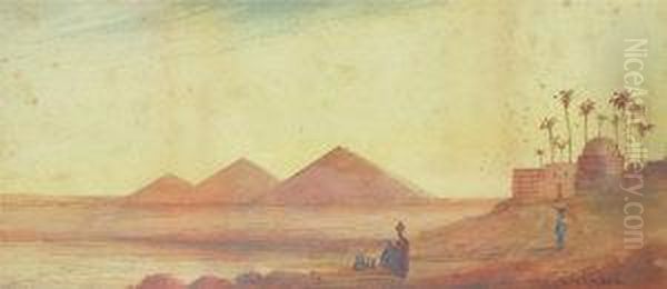 Egyptian Scene Oil Painting by Paul Braddon